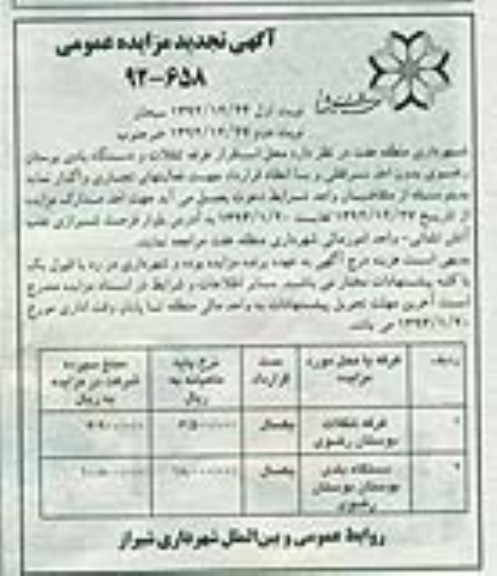 واگذاری غرفه