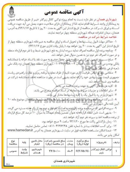 نوکنی کانال زیرگذر