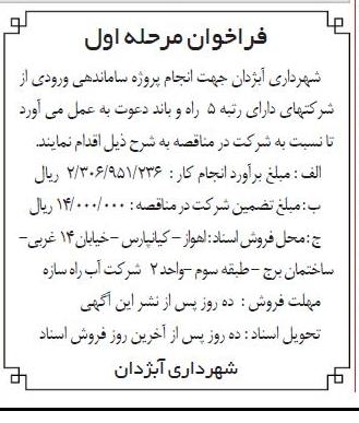 انجام پروژه ساماندهی ورودی