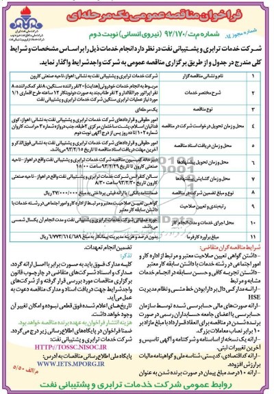 انجام خدمات خودرویی و ...