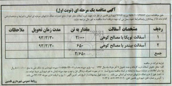 آسفالت توپکا و ...