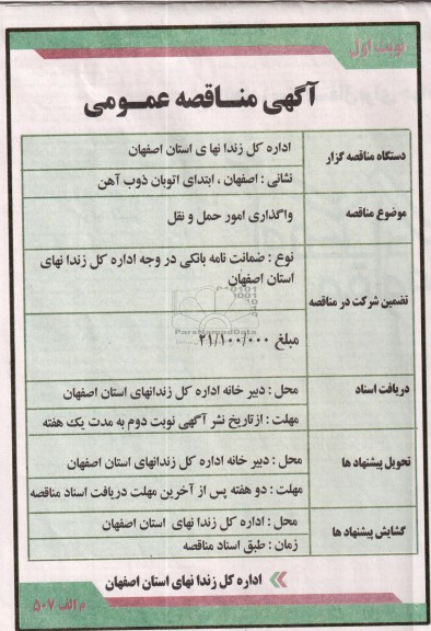 واگذاری امور حمل و نقل