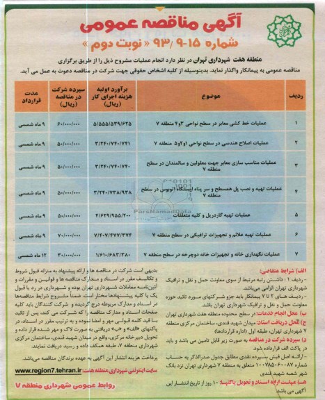 عملیات خط کشی معابر 