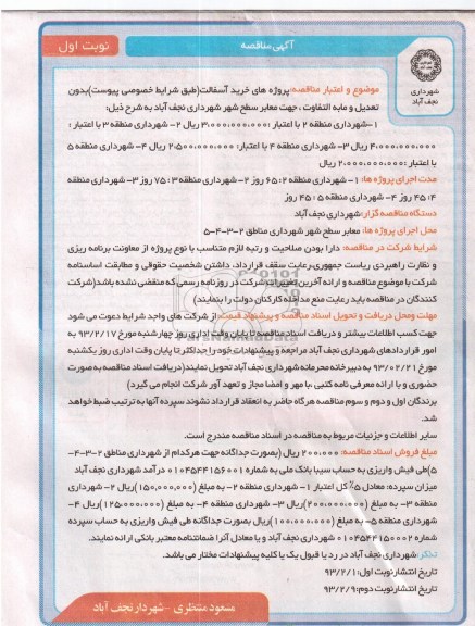 پروژه های خرید آسفالت 