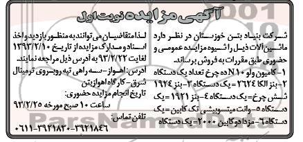 فروش ماشین آلات