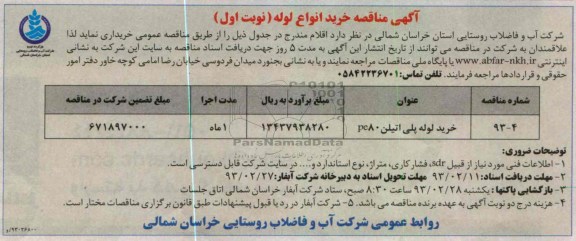 خرید لوله پلی اتیلن Pe80 