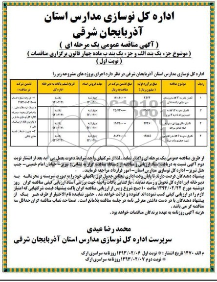 تکمیل مدرسه ...