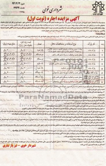 اجاره ماهیانه محلهای مناسب جهت فعالیت موقت بوفه، سوپرمارکت و فروش اغذیه 