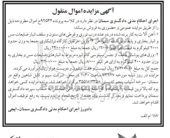 فروش آهن آلات