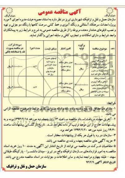 احداث سرعتگاه آسفالتی و رنگ آمیزی و خط کشی سرعتگاهها