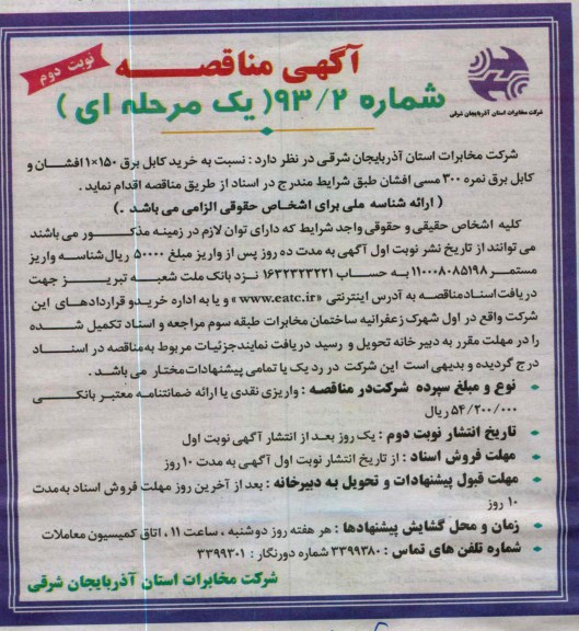 خرید کابل برق 