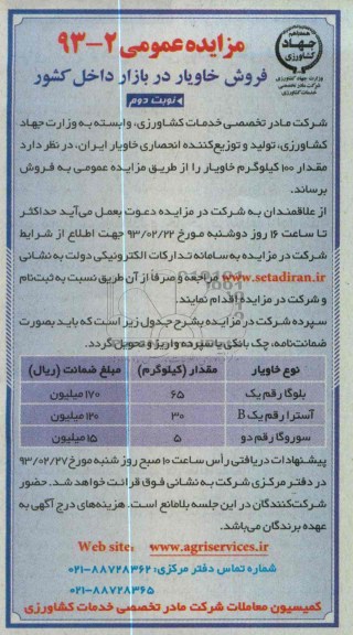فروش خاویار