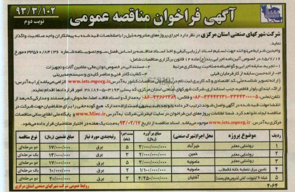 روشنایی معابر 