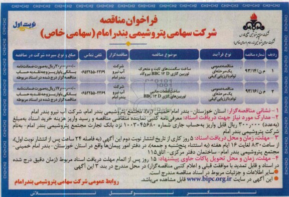 ساخت سگمنت های ثابت و متحرک توربین گازی BBC 13 D نیروگاه ...