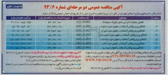 لکه گیری و روکش آسفالت راهها 