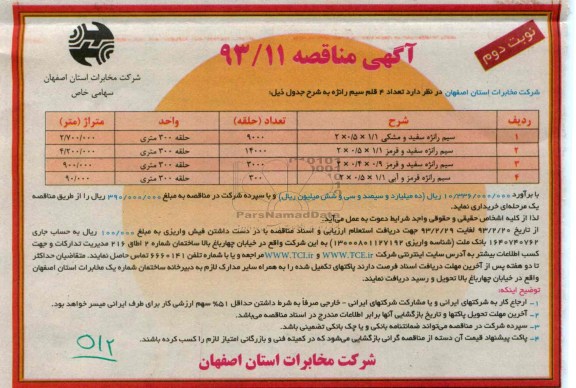 تعداد 4 قلم سیم رانژه