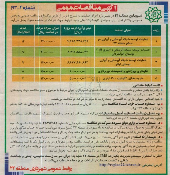 عملیات توسعه شبکه آبرسانی و آبیاری 