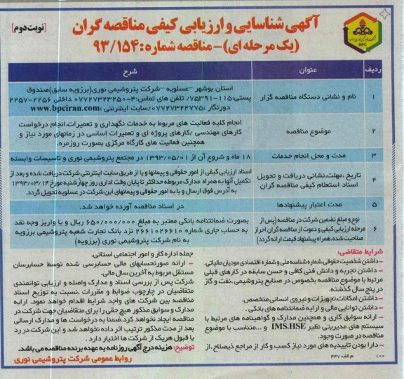 انجام کلیه فعالیت های مربوط به خدمات نگهداری و تعمیرات و ...