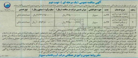 عملیات بهره برداری از تصفیه خانه فاضلاب