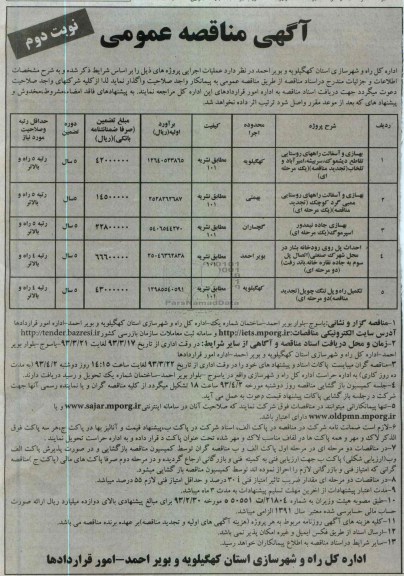 بهسازی و آسفالت راههای روستایی تقاطع ...