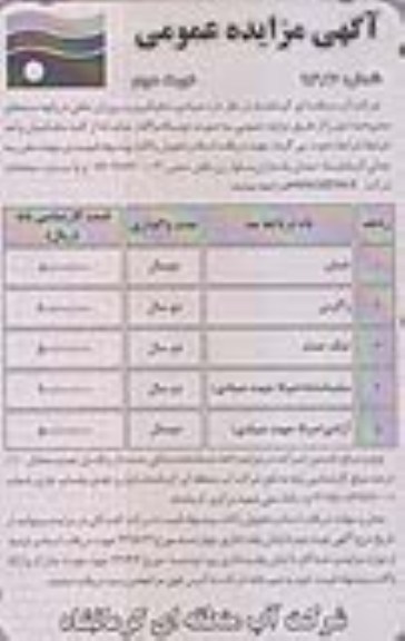 مزایده عمومی , مزایده عمومی واگذاری صیادی ، ماهیگیری و پرورش ماهی دریاچه سدها