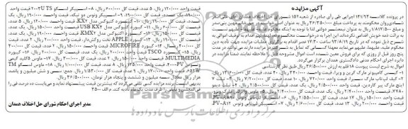 مزایده , مزایده کیس کامپیوتر