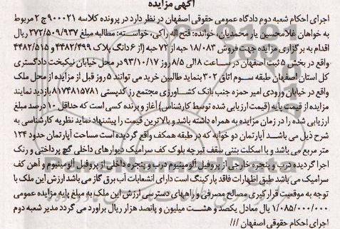 مزایده فروش پلاک