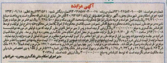 مزایده فروش زمین