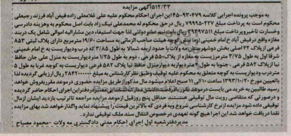 مزایده,فروش مغازه