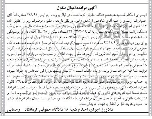 مزایده  , مزایده یک دستگاه وانت نیسان آبی زنگ 