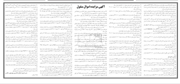 مزایده اموال منقول , مزایده اموال منقول مجموعه ویترین های دور اتاق مدیران و ...