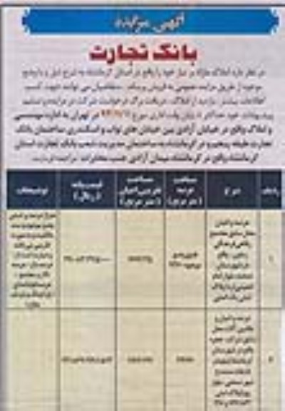 مزایده,فروش املاک