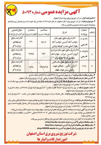مزایده,فروش املاک