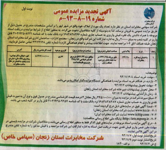 مزایده,فروش ساختمان