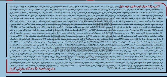 مزایده, فروش ملک