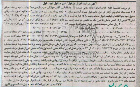 مزایده,ملک