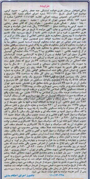 مزایده,سرقفلی مغازه