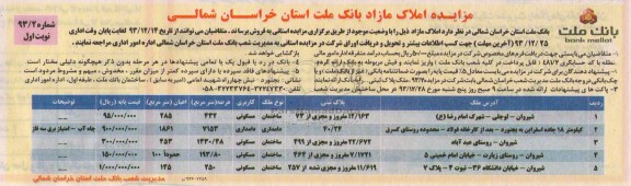 مزایده,املاک مازاد