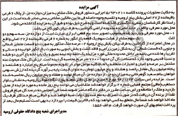 مزایده,باغ انگور