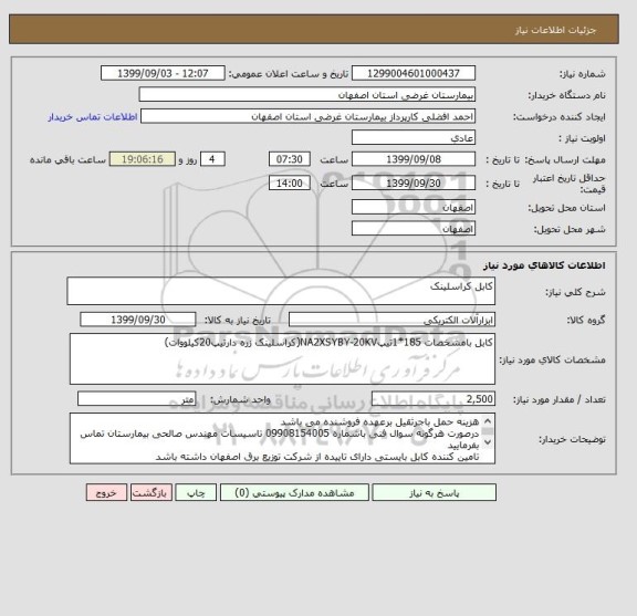 استعلام کابل کراسلینک