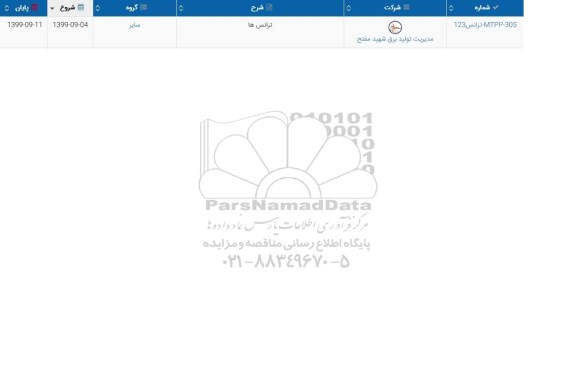 استعلام ​ترانس ها