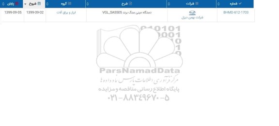 استعلام دستگاه مینی سنگ برند VGL-SA5505