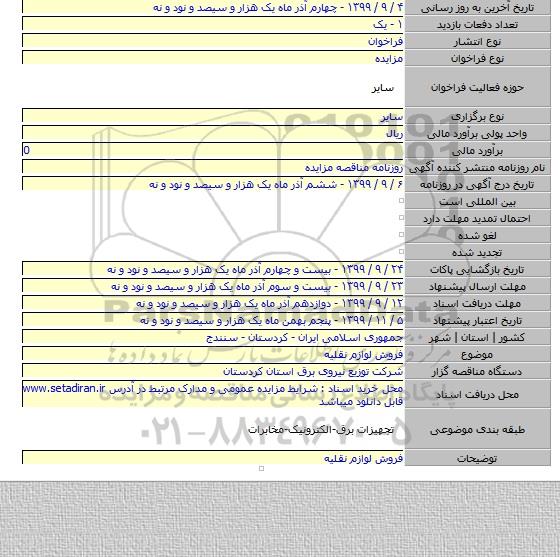 فروش لوازم نقلیه