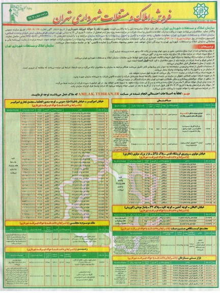 مزایده،مزایده فروش املاک و مستغلات