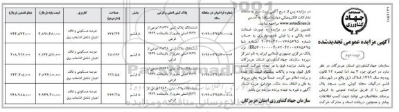مزایده،مزایده فروش املاک کاربری مسکونی نوبت دوم 