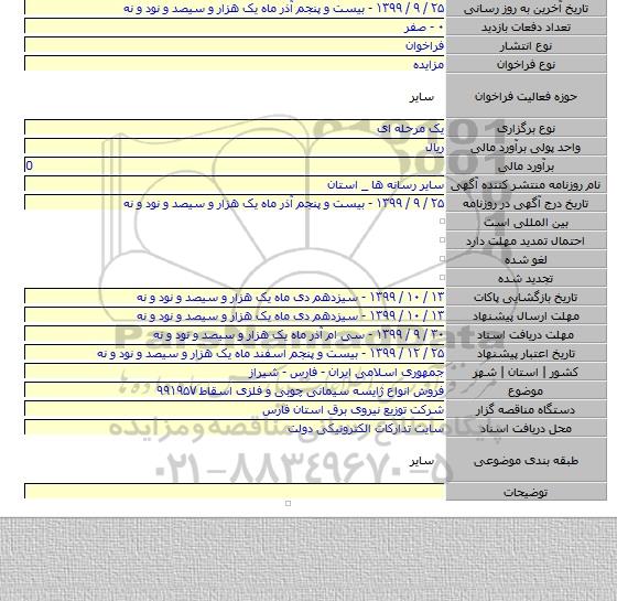 فروش انواع ژایسه سیمانی چوبی و فلزی اسقاط ۹۹۱۹۵۷