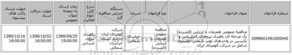 مناقصه عمومی همزمان با ارزیابی (فشرده) یک مرحله ای راهبری نیروهای کارشناس و تکنسین در واحدهای تولید شمش آلومینیوم شاغل در شرکت آلومینای ایران
