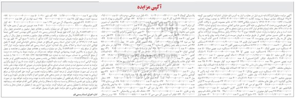 مزایده، مزایده فروش مغازه و انبار و....