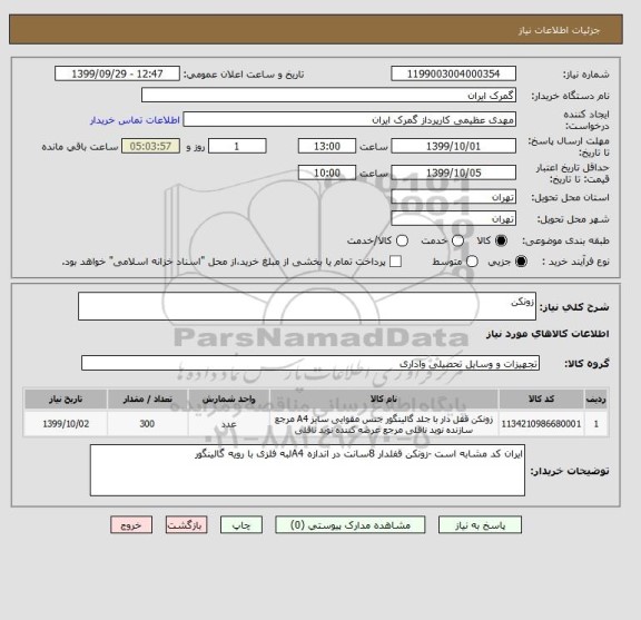 استعلام زونکن