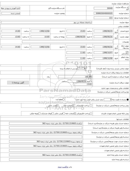 ساختمان منحله دین پرور
